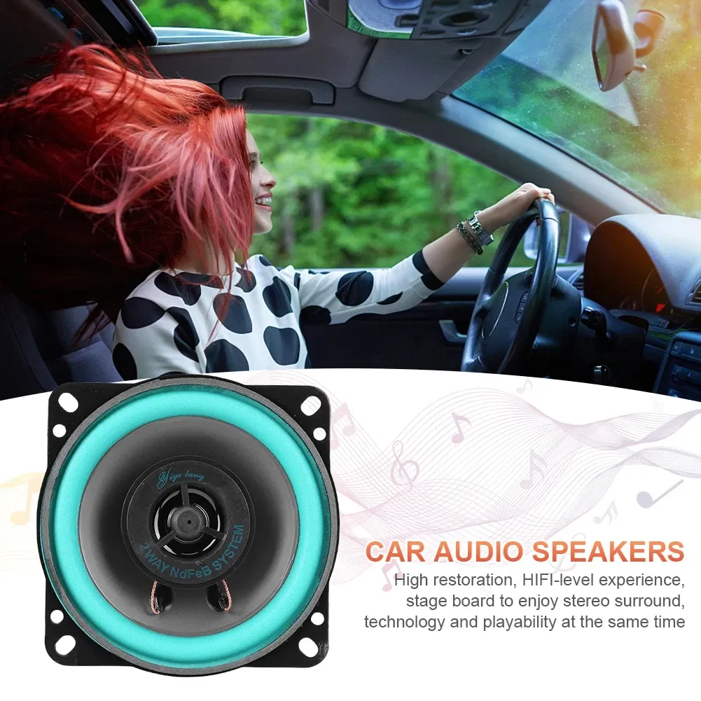 Size: 8" - 1pcs 4/5/6.5 Inch Car Speakers Two-Way Door Automotive Audio Music Coaxial Subwoofer Full Range Frequency Car Stereo Speaker