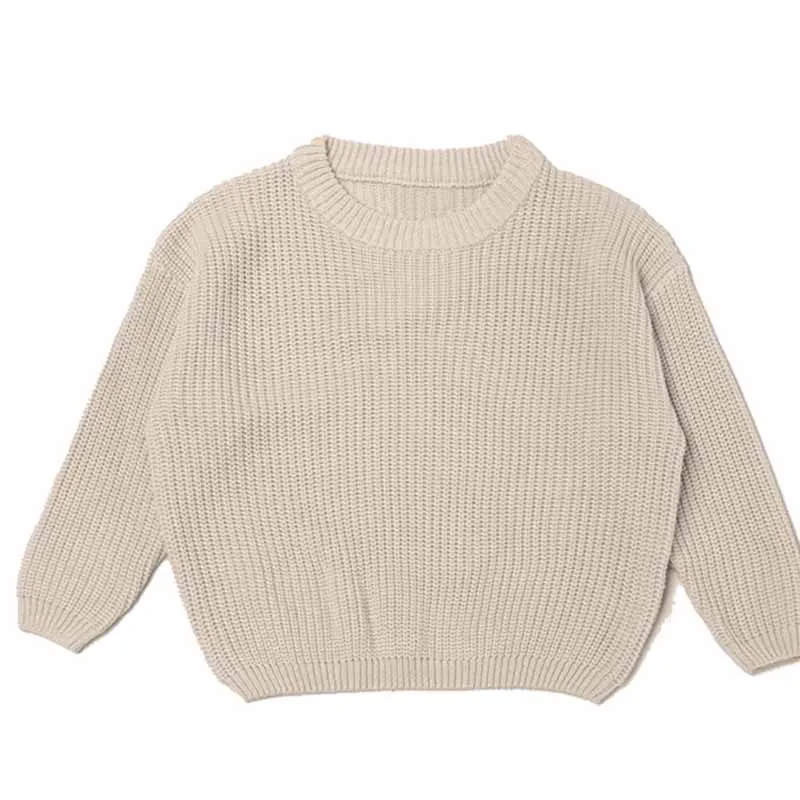 Color: Beige, Size: XXS, Age Range: 0-3M - Personalized sweaters for cherished babies.Celebrate your little one's name with unique, custom-made thick knitted sweaters