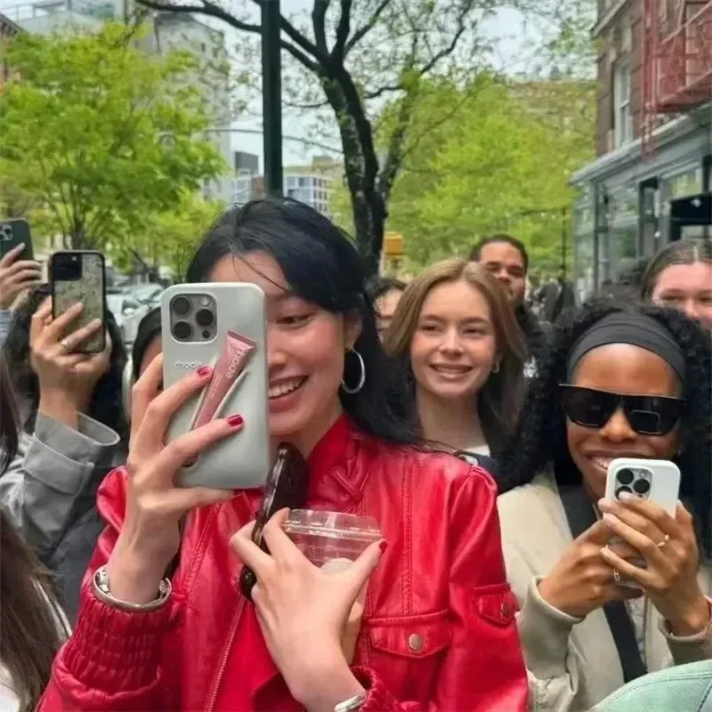 Color: SKY BLUE, Bundle: Bundle1, Material: Denim - Phone Case For iPhone 12 13 14 15 16 Pro Max Plus 17 Air Portable Lip Gloss Holder Lipstick Silicone Soft Bumper Cover Lip Glaze