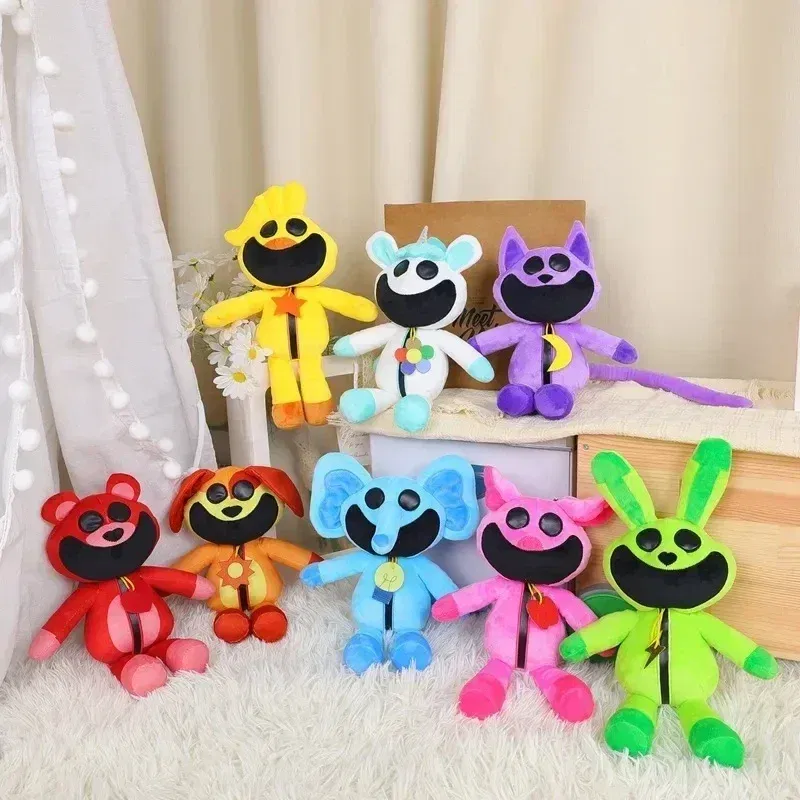 Color: Deep Sapphire - Smiling Critters Plush Toys Catnap Dogday Stuffed Dolls Cartoon Aminal Game Peripherals Plush Toys Kids Birthday Christmas Gifts