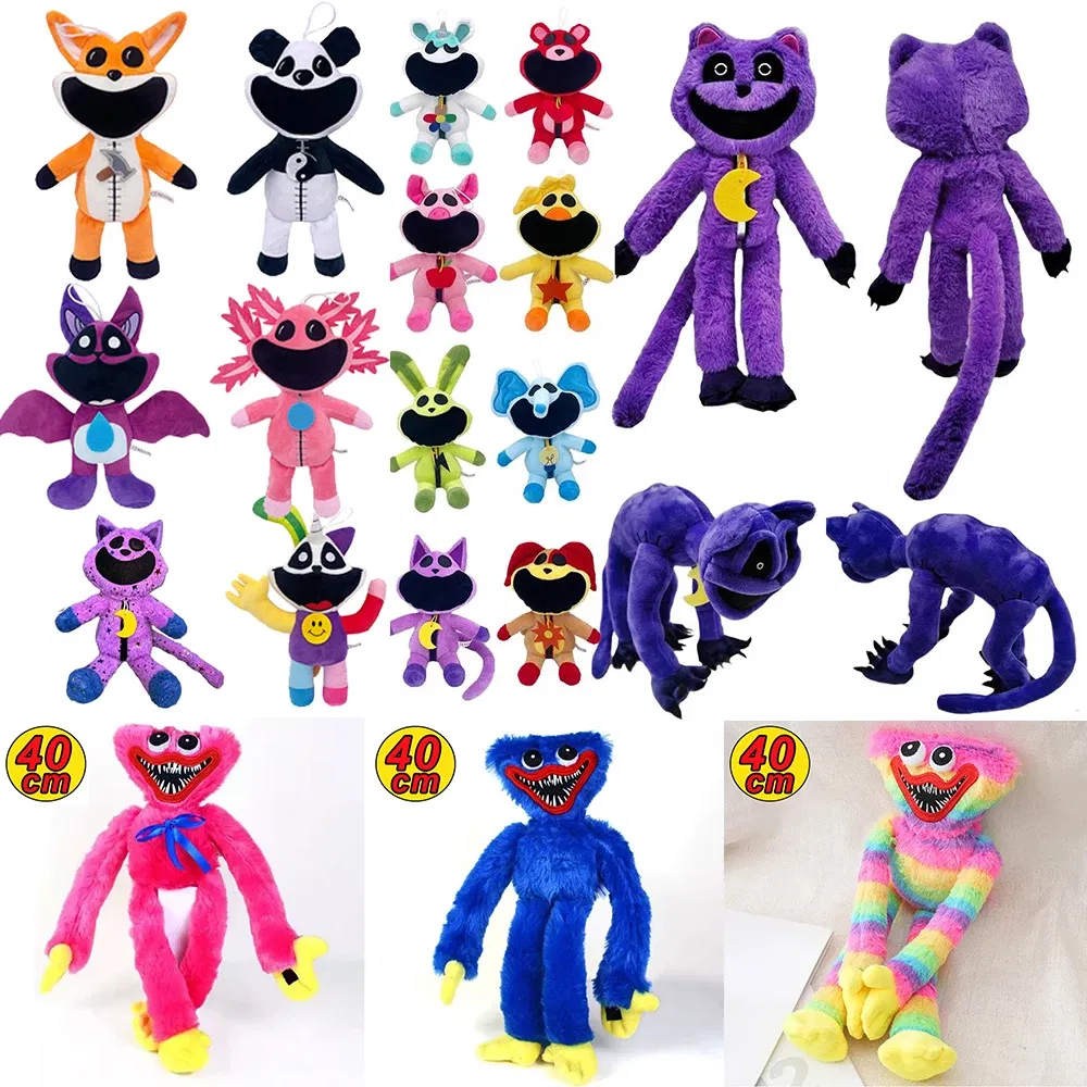 Color: Deep Sapphire - Smiling Critters Plush Toys Catnap Dogday Stuffed Dolls Cartoon Aminal Game Peripherals Plush Toys Kids Birthday Christmas Gifts