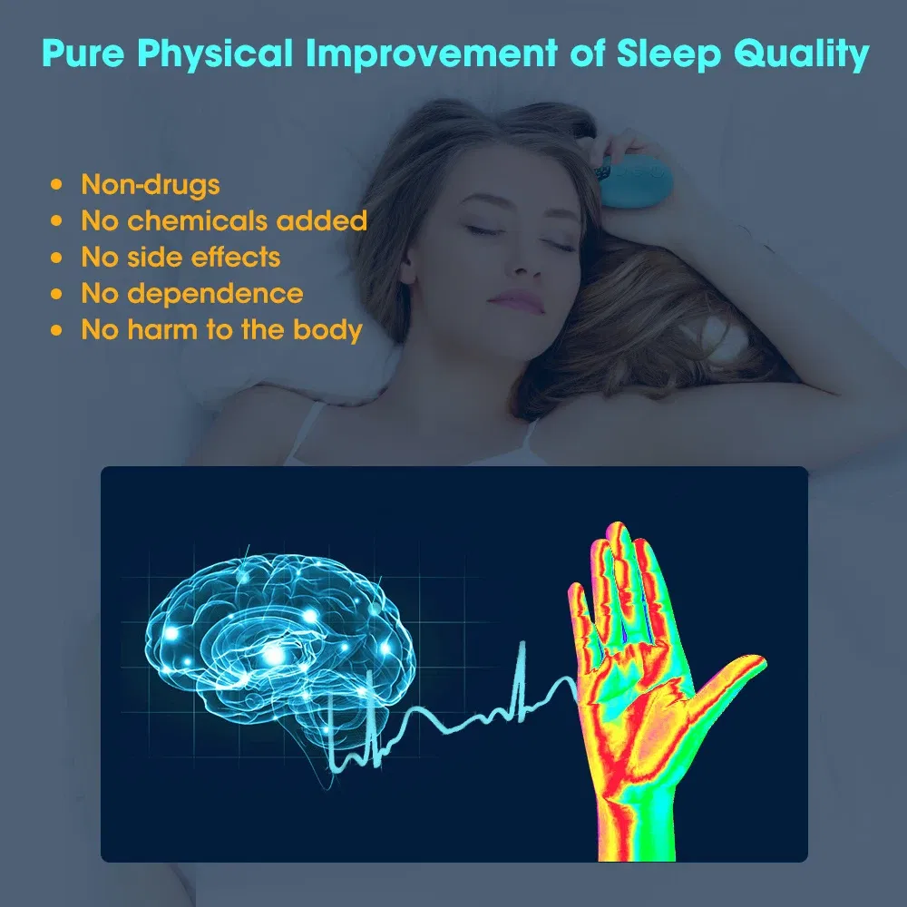 Color: WHITE - Handheld Sleep Aid Device Relieve Insomnia Instrument Help Sleep Night Anxiety Therapy Relaxatio Pressure Relief Sleep Device
