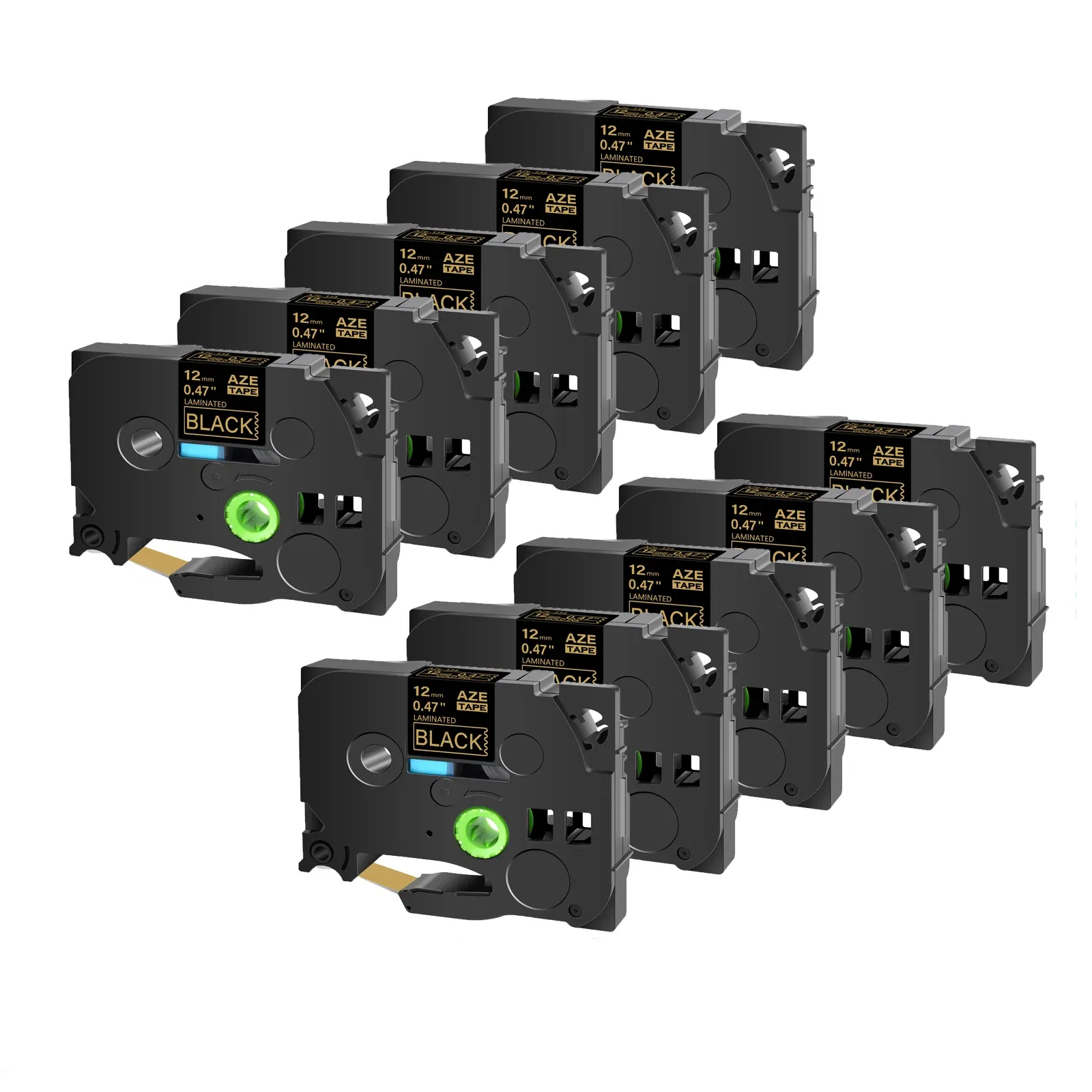 Color: Lavender, Width: 18mm - Greencycle 10PK TZe 231 Label cassettes Compatible for Brother Ptouch Printer Black on white Label tape 6mm 9mm 12mm 18mm 24mm