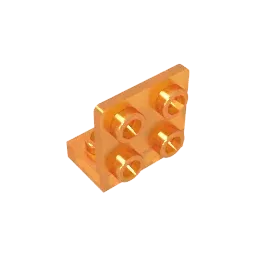 Color: REDDISH BROWN - MOC PARTS GDS-642 ANGULAR PLATE 1.5 BOT. 1X2 2/2 compatible with lego 99207 children's toys Assembles Building Blocks Technical