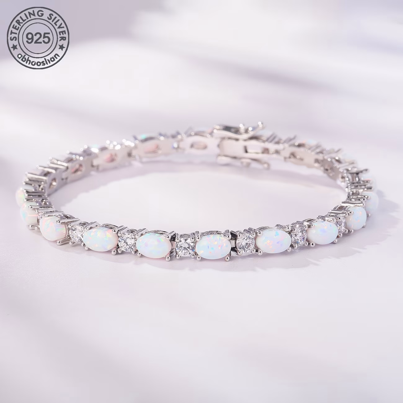 925 Sterling Silver Light Color Turquoise Bracelet – A Touch of Elegance and Serenity