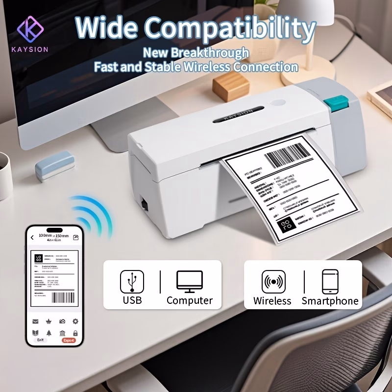 KAYSION SK45 Portable Thermal Label Printer Compatible for Smartphones – Efficient, Compact, and Versatile