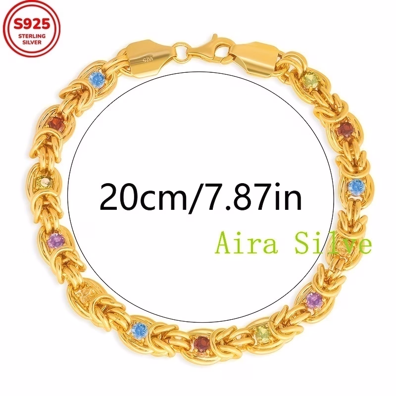 925 Silvery 8mm Classic Byzantine Straw Rope Bracelet – Timeless Elegance and Unique Design