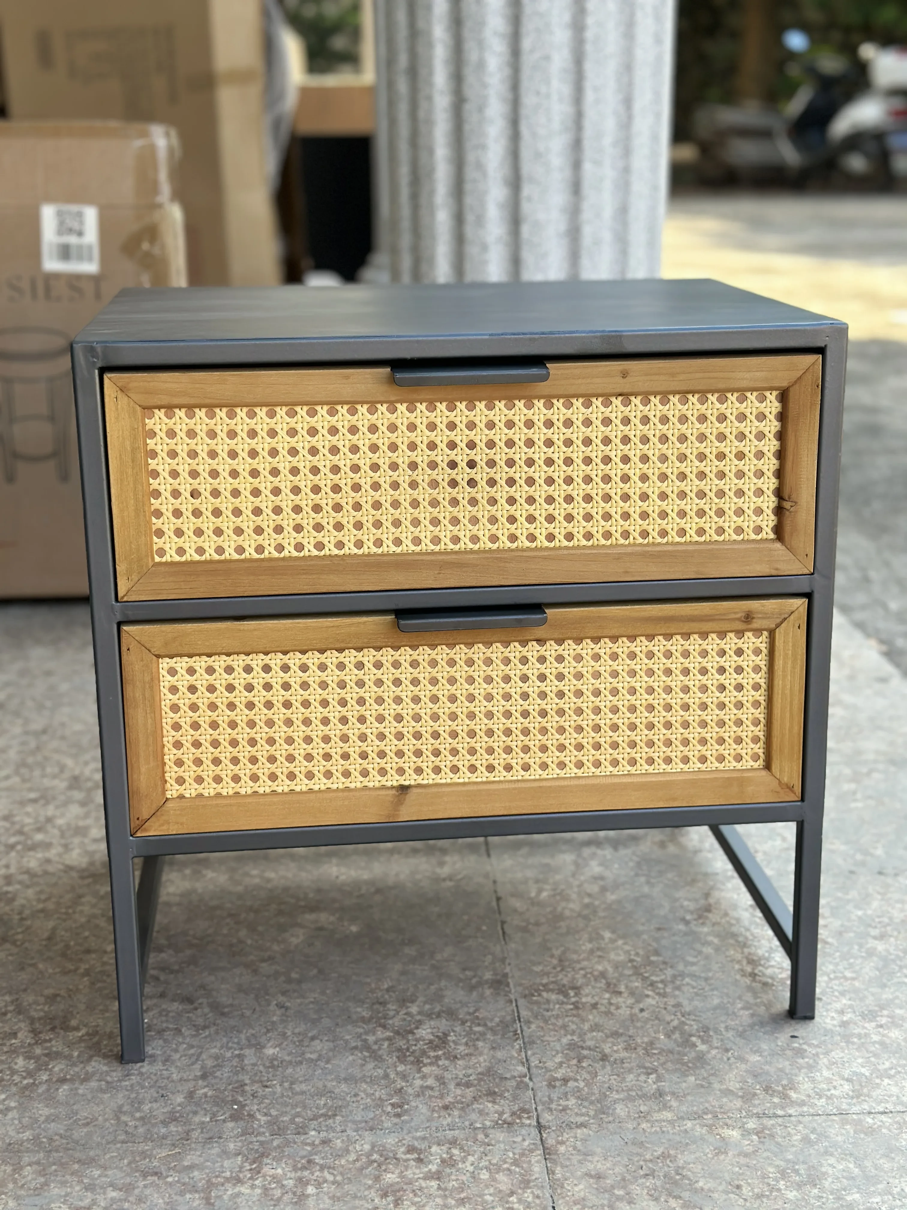 Rattan Storage Cabinet