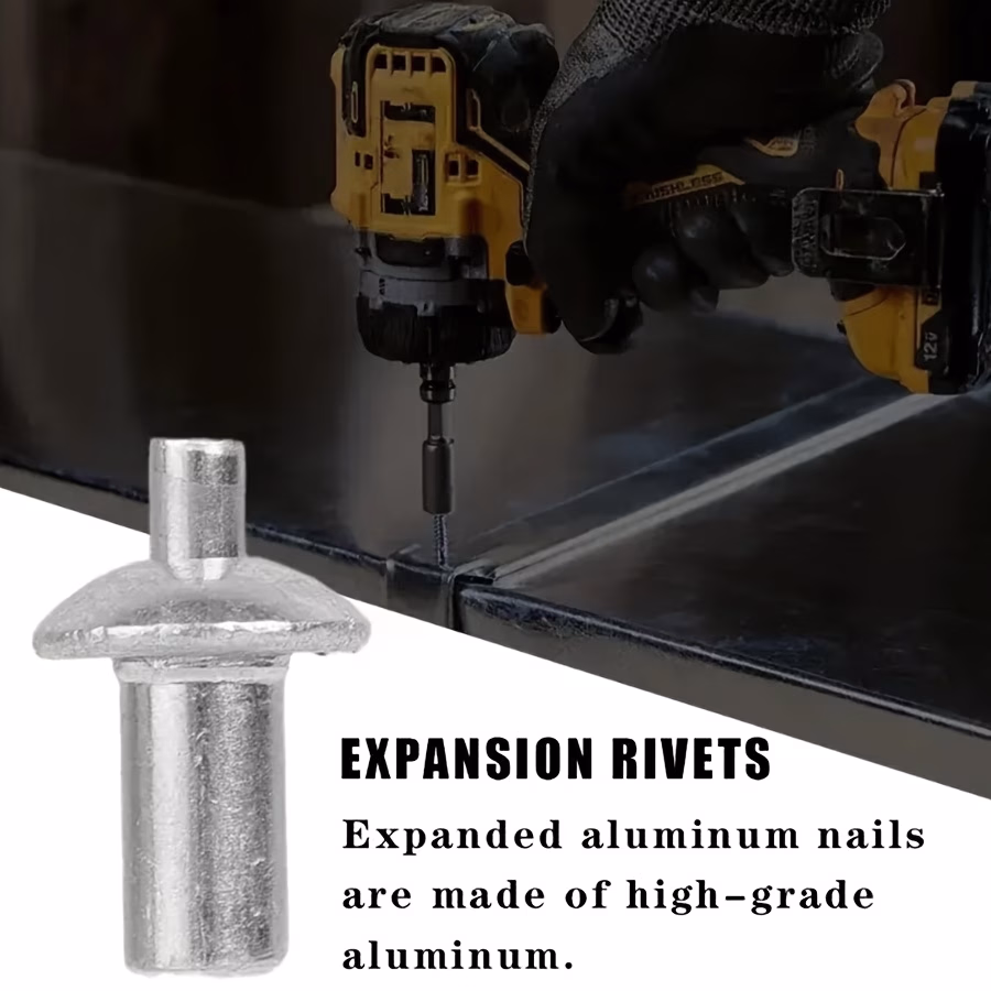 100 Pcs Blind Rivets 5x7mm – Quick and Secure Fasteners for Metal, Plastic, and Wood