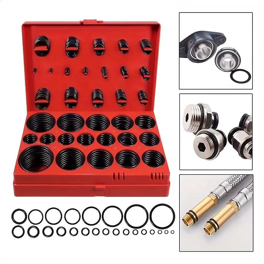 419pcs O-Ring Assortment Kit with 32 Sizes – Durable, Versatile Sealing Solution for Automotive, Plumbing, and Workshop Repairs