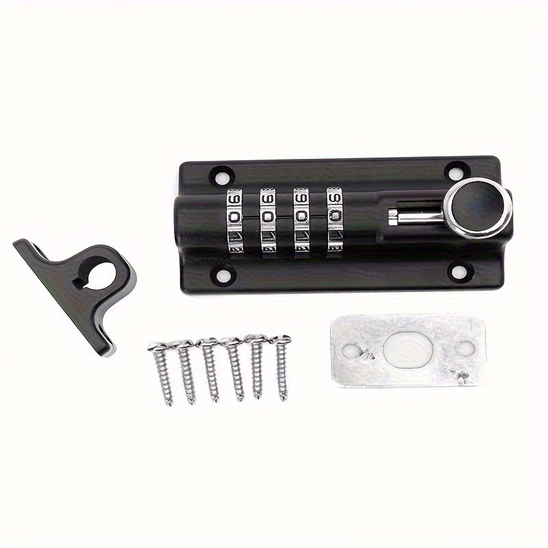 Heavy-Duty Four-Digit Combination Lock – Keyless, Anti-Theft Security for Gates, Cabinets, and More