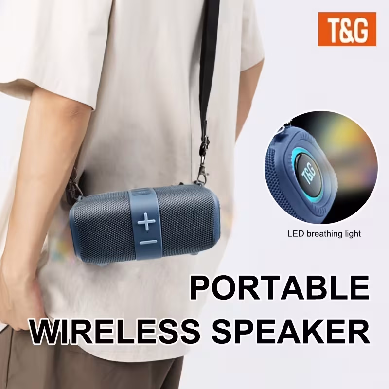 Portable Cross-Body Wireless Speaker – Light Up Your Sound, Anywhere You Go
