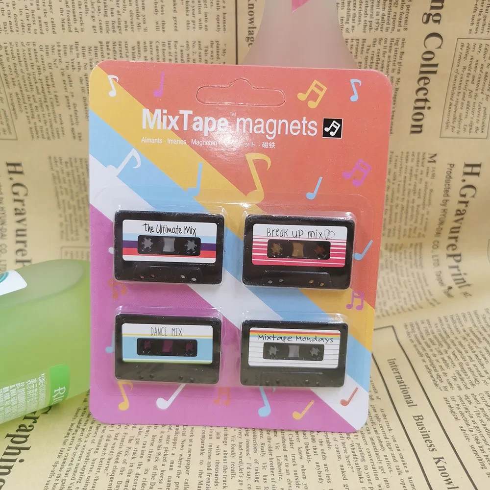 Retro Tape Record Magnets