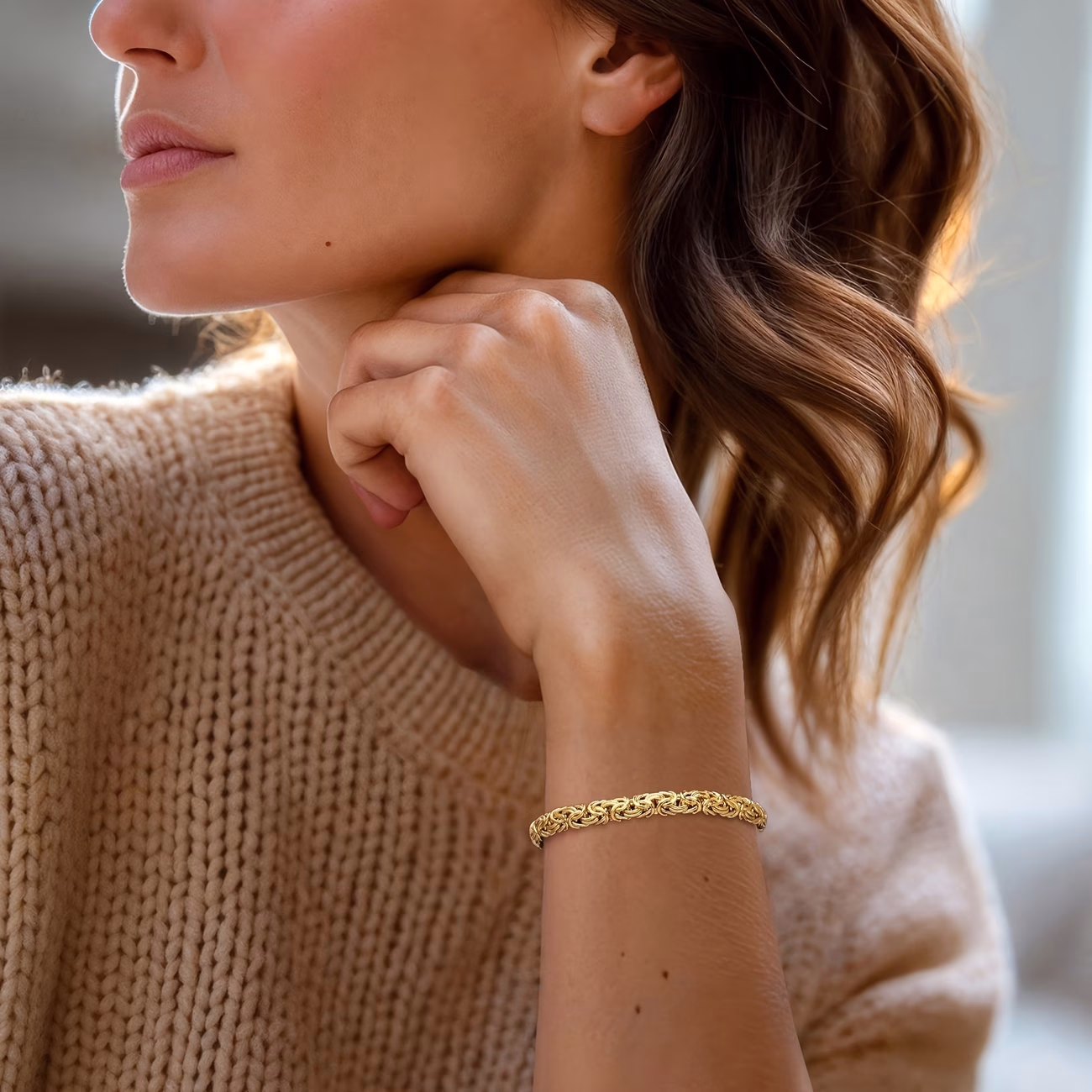 ARTPAGE® 925 Sterling Silvery 6mm Classic Straw Bracelet – Elegant, Handmade Jewelry for Every Occasion