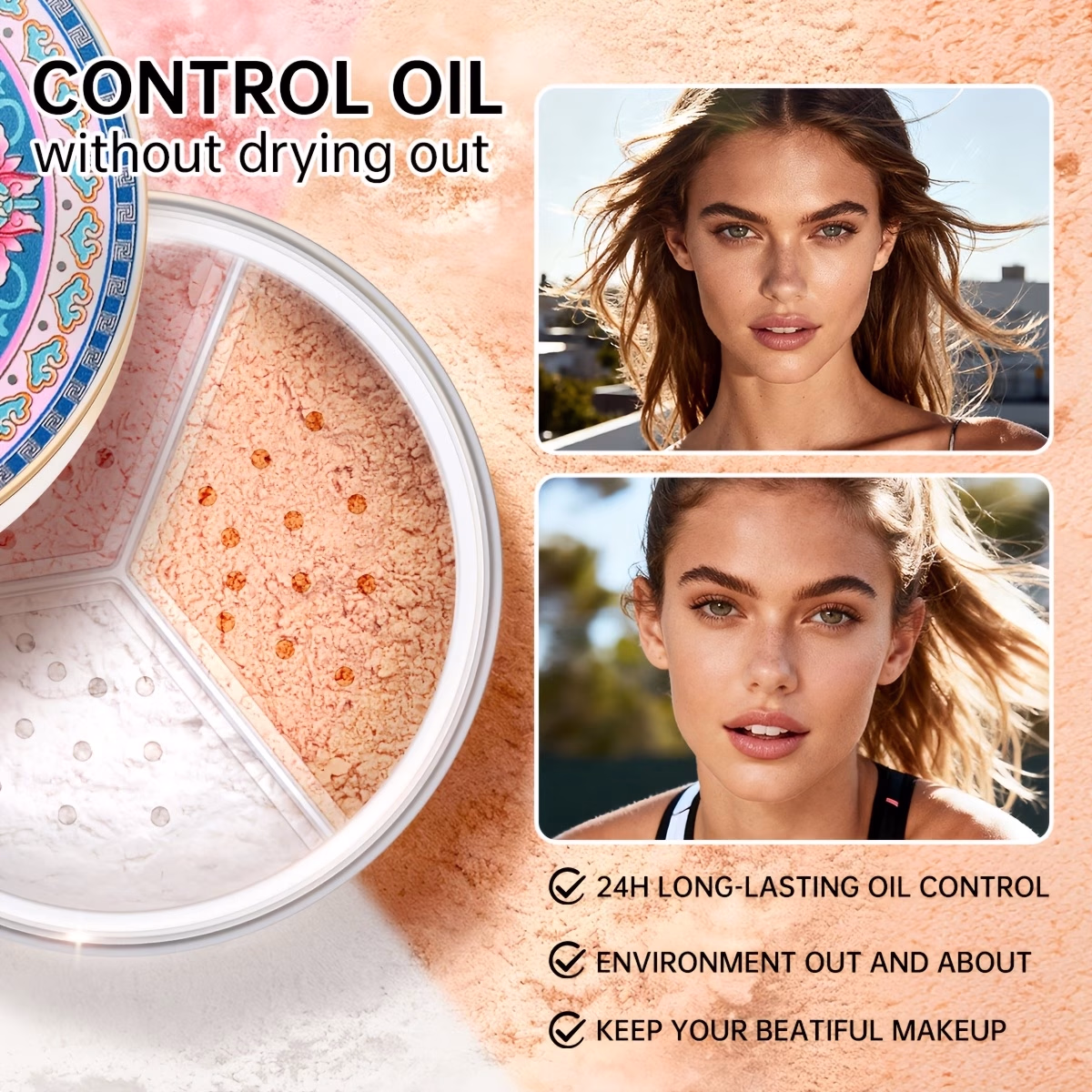 CATKIN 3-Colors Loose Finishing Powder – Matte, Smooth Finish for All-Day Perfection