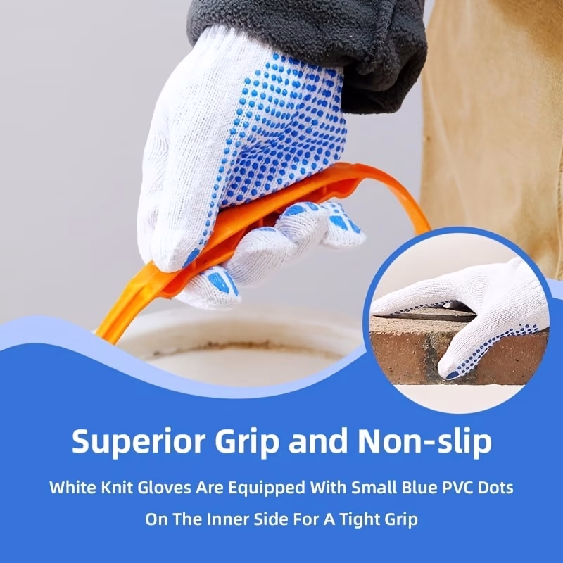 Working Gloves with Anti-Slip Grip Dots – Essential Protection for a Variety of Tasks