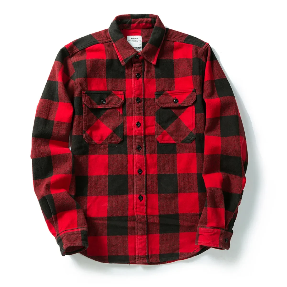 Red Checkered Flannel Shirt Mens