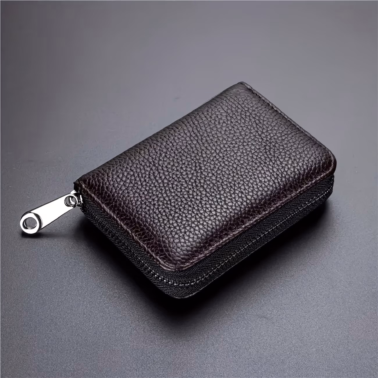 JADELOTUS AUX Leather Card Holder – Stylish, Secure, and Slim Credit Card Organizer