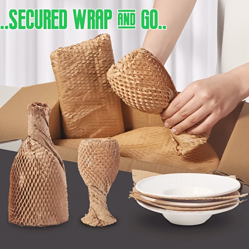 30m x 30m Honeycomb Packing Paper Roll – Secure and Eco-Friendly Cushioning for Moving and Shipping
