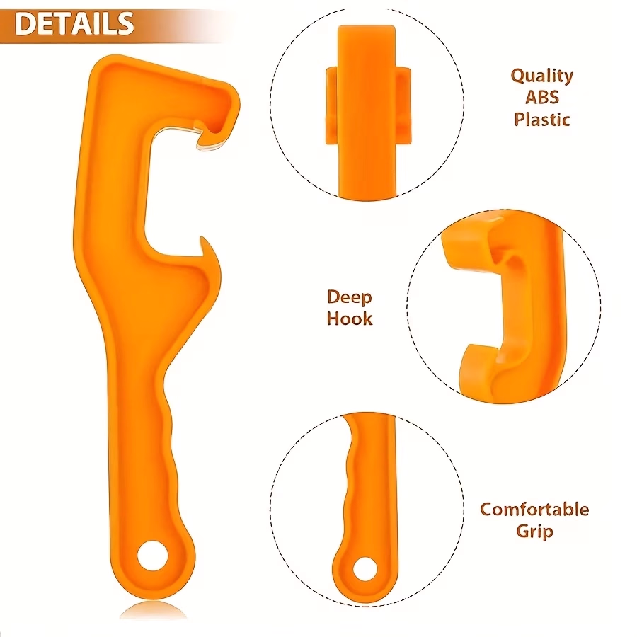 Plastic Bucket Lid Opener Wrench Tool – Effortless and Safe Lid Removal