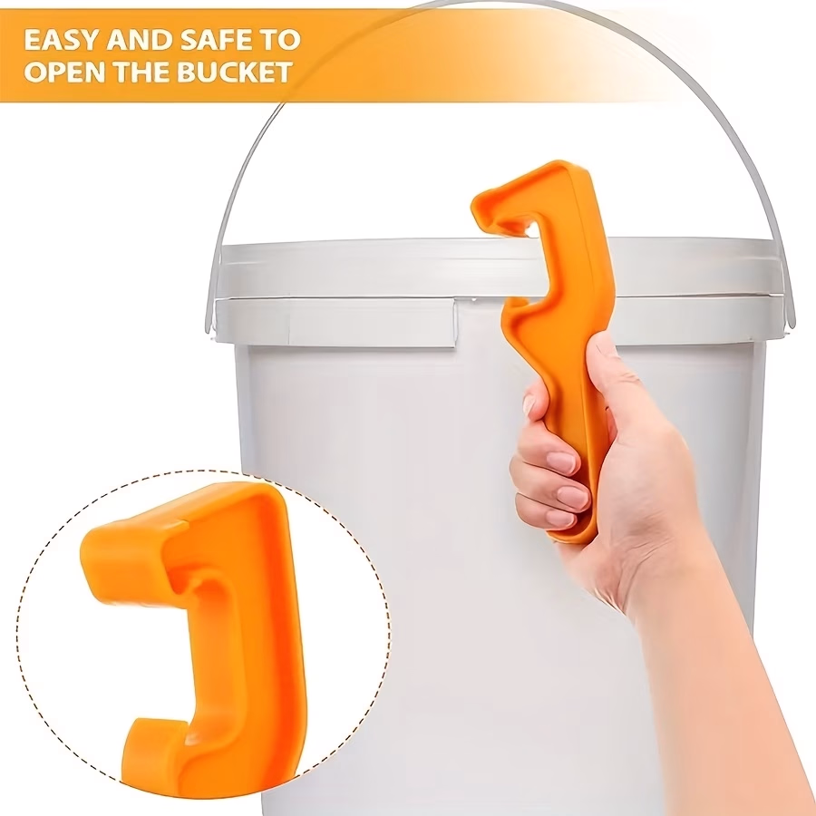 Plastic Bucket Lid Opener Wrench Tool – Effortless and Safe Lid Removal