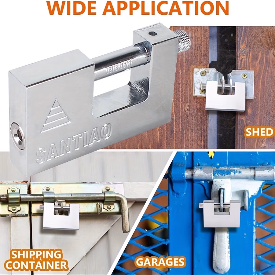 95mm Heavy Duty Rectangle Padlock – Maximum Security for Your Valuables