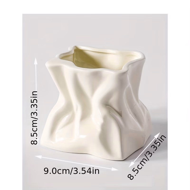 JADELOTUS Uniquely Designed Irregular Artistic Makeup Brush Storage Box – Decorative and Functional Storage for Your Brushes