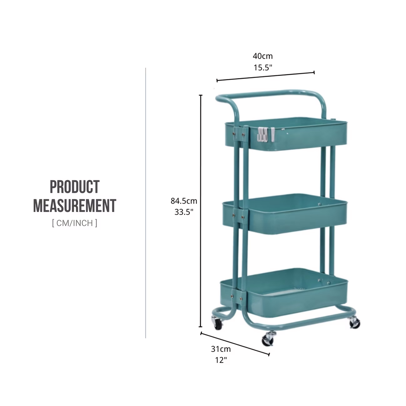 3-Tier Heavy Duty Service Cart – Durable, Versatile, and Built for Tough Jobs