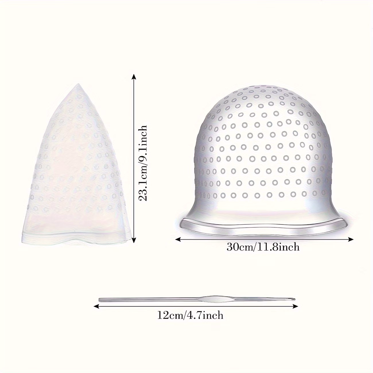 JADELOTUS Cap for Highlighting Hair with a Hook – Complete Hair Coloring Kit for Professional Results