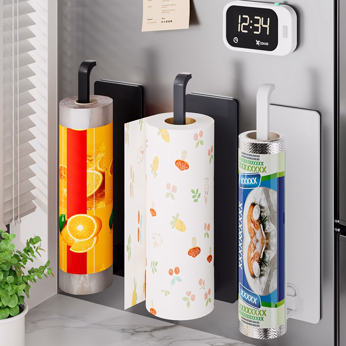 JADELOTUS Modern Kitchen Paper Towel Holder – Space-Saving Wall-Mounted Paper Towel Dispenser for Kitchens and Bathrooms