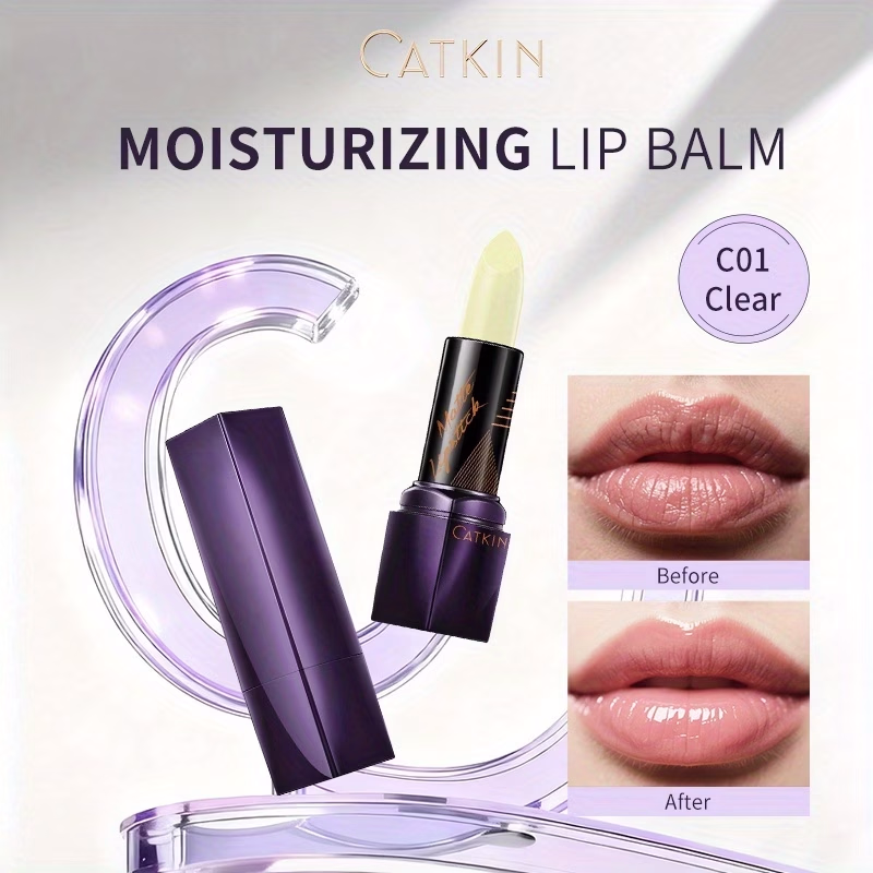 CATKIN Moisturizing Lip Balm (Shade C01: Strolling Through Coconut Grove) – Long-Lasting Hydration and Smooth Lip Care