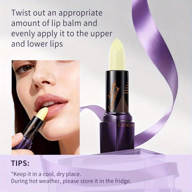 CATKIN Moisturizing Lip Balm (Shade C01: Strolling Through Coconut Grove) – Long-Lasting Hydration and Smooth Lip Care