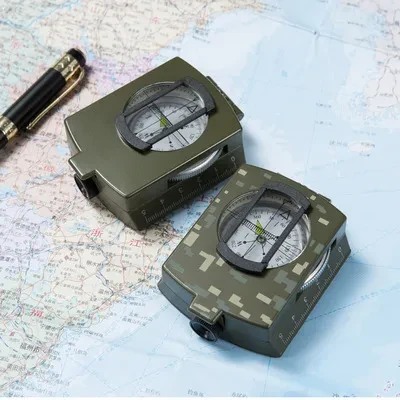 Multifunctional Military Aiming Navigation Compass with Inclinometer