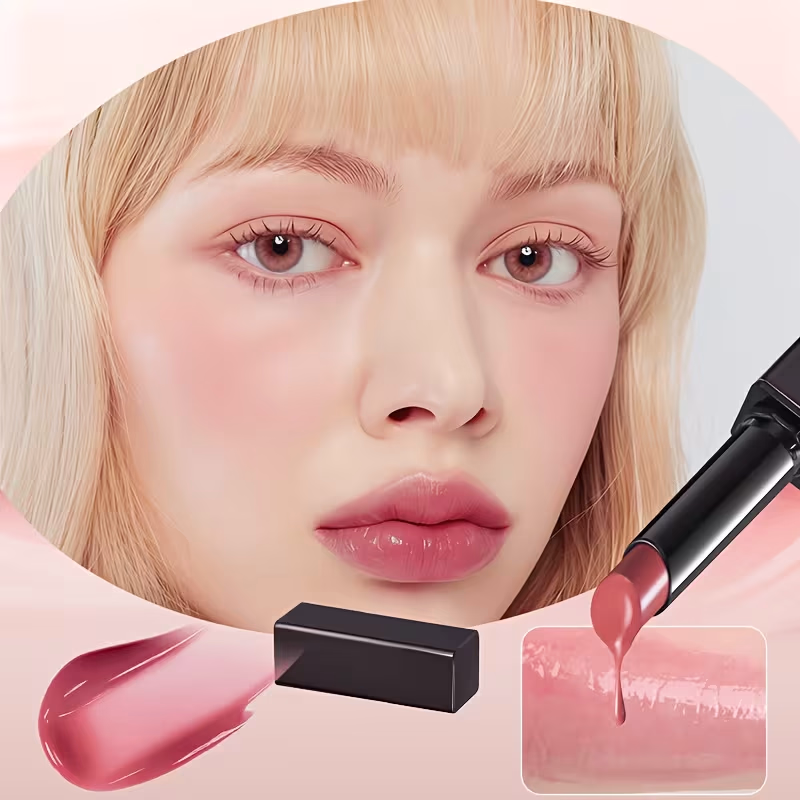 Novo Moisturizing Mirror Lipstick – Waterproof, Sweat-Resistant, Hydrating Formula with Long-Lasting Non-Drying Finish