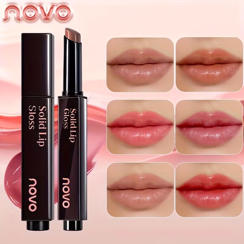 Novo Moisturizing Mirror Lipstick – Waterproof, Sweat-Resistant, Hydrating Formula with Long-Lasting Non-Drying Finish