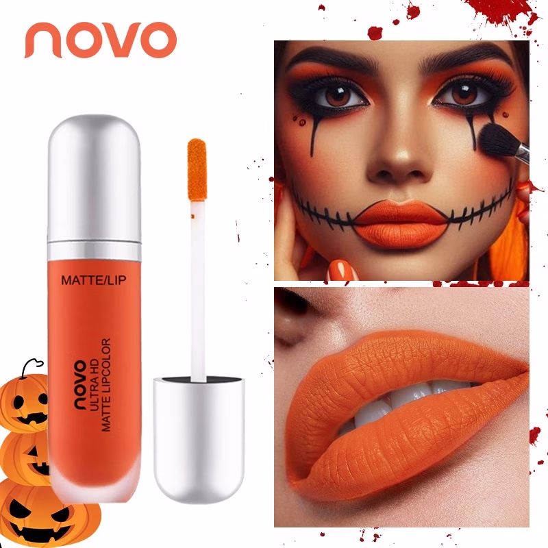 Novo Halloween-Themed Face Paint Stick & Matte Lip Crayon – Waterproof, Long-Lasting, and Vibrant Color for Special Effects and Cosplay