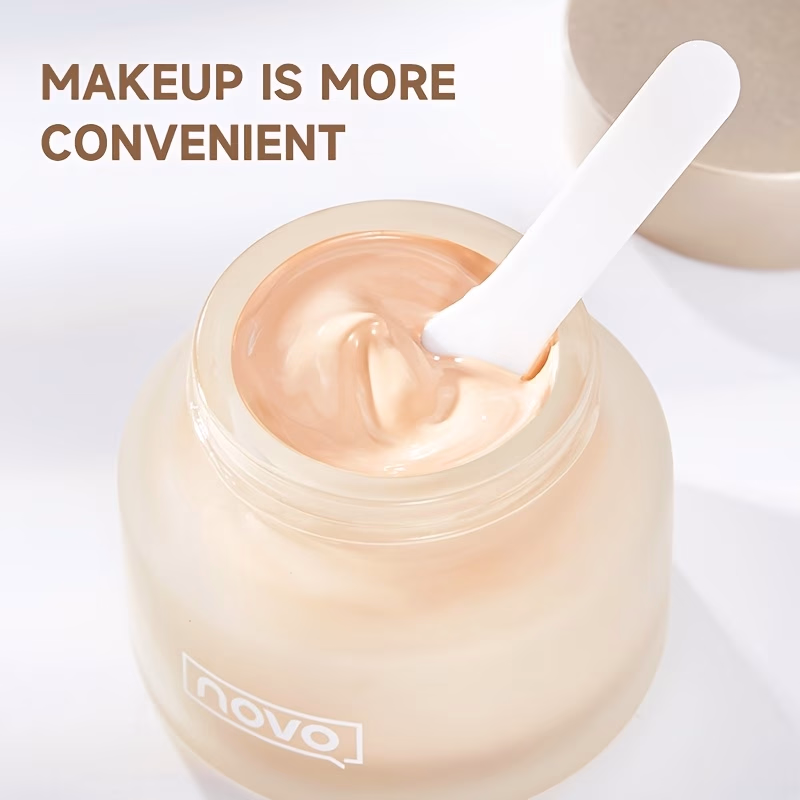 Novo Matte Foundation – Lightweight, Full Coverage, Oil-Control BB Cream Concealer with Long-Lasting, Waterproof Formula