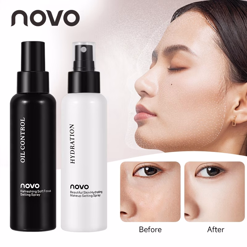 Novo Makeup Setting Spray & Face Primer – 24-Hour Hydration, Smudge-Proof, Flawless Matte Finish for Glowing Skin