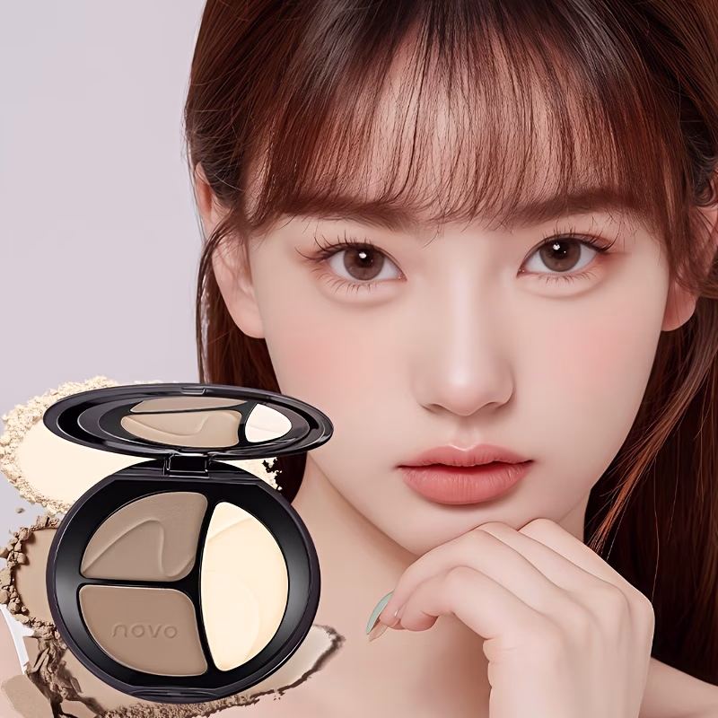 Novo Highlighter and Under Eye Highlighting Palette – Matte Finish, Waterproof, Long-Lasting, and Perfect for 3D Eye Makeup