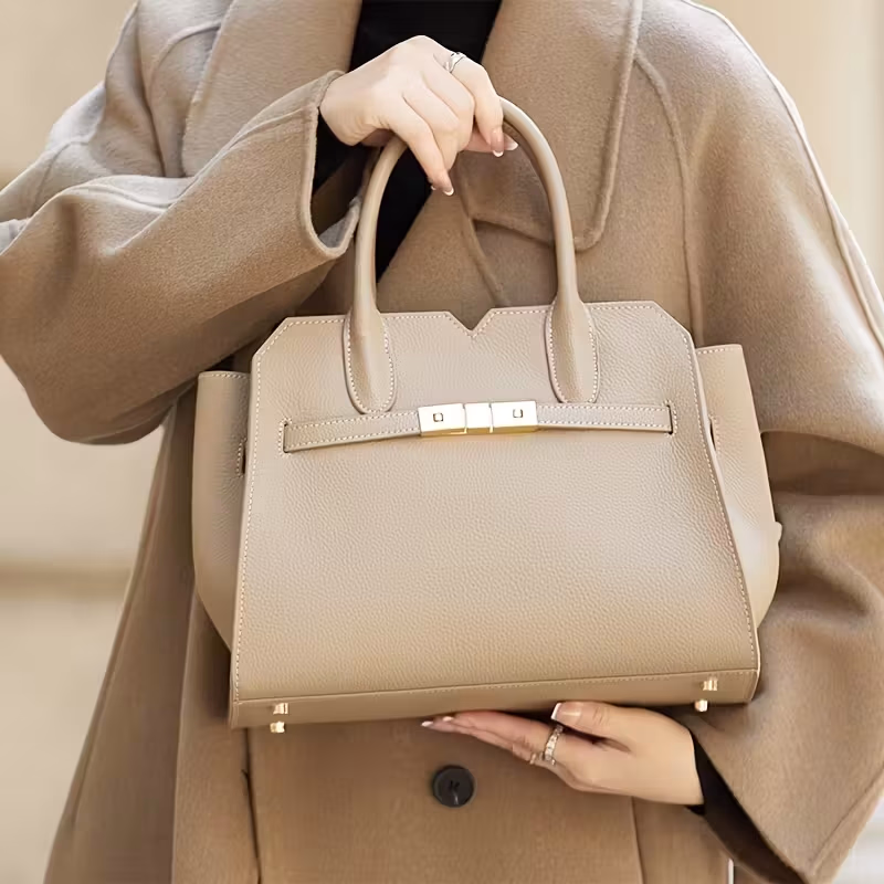 ZOOLER Luxury Genuine Leather Women’s Handbag – Large Capacity with Adjustable Strap and Elegant Design