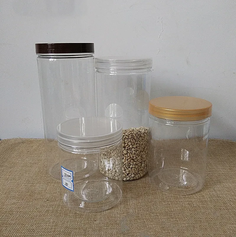 Round Plastic Container with Screw Lid