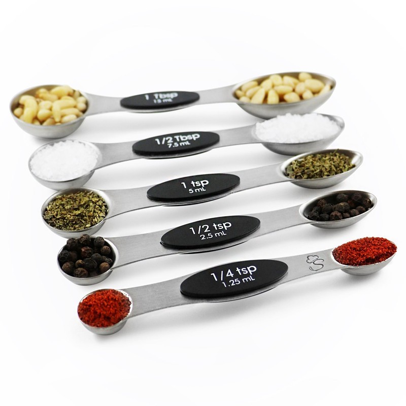 Stainless Steel Magnetic Measuring Spoons Set