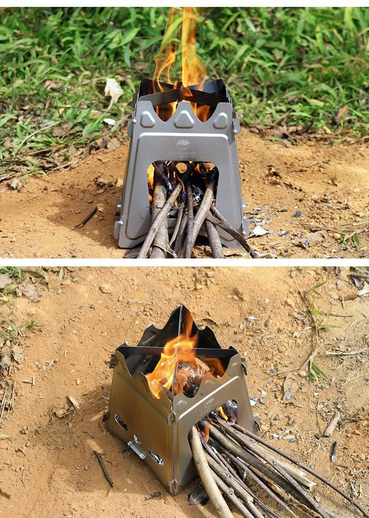 Outdoor Titanium Firewood Stove