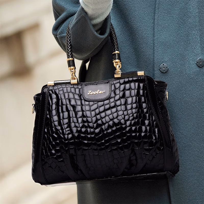 ZOOLER Fashionable Genuine Leather Women’s Handbag – Large Capacity with Multiple Compartments, Zipper Closure, Removable Strap, Ideal for Travel and Everyday Use