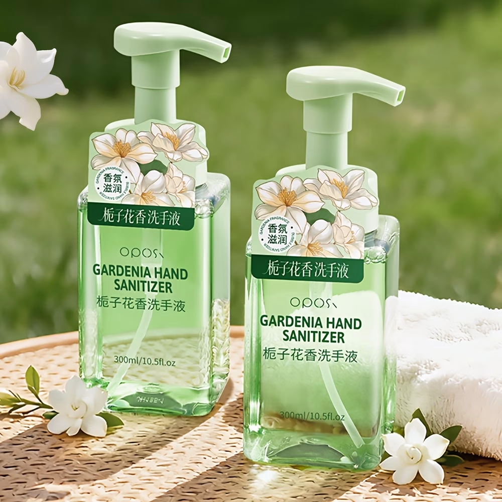 OPOSI Gardenia Scent Foaming Hand Wash – 300ml, Cleans Hand Stains, Deeply Controls Oil, One-Press Wash, No Need to Rub to Lather, Rich Foam, Contains Aloe Vera and Gardenia Extract