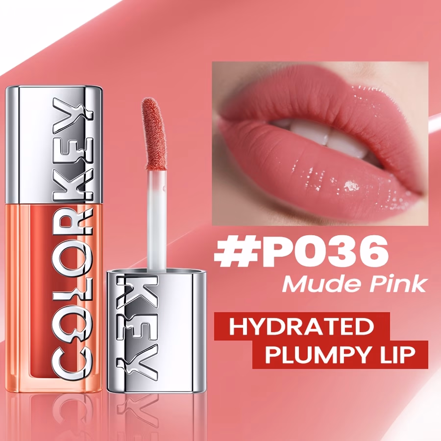 COLORKEY Plumping Serum Lip Gloss – Hydrating, Non-Sticky Shine with Long-Lasting Moisture