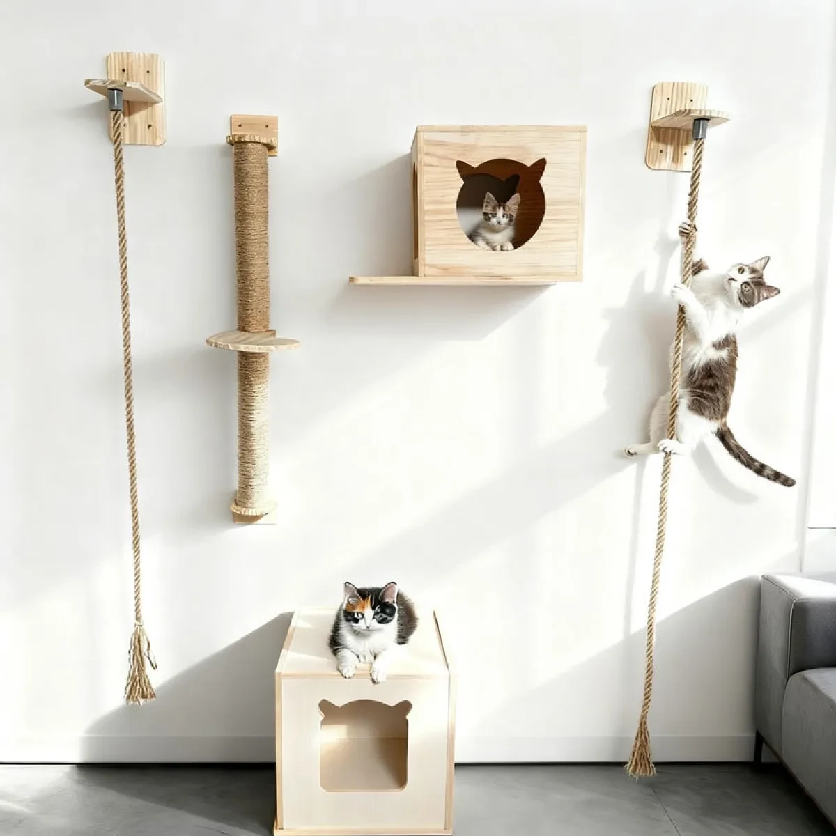 Cat Tree House Scratching Post