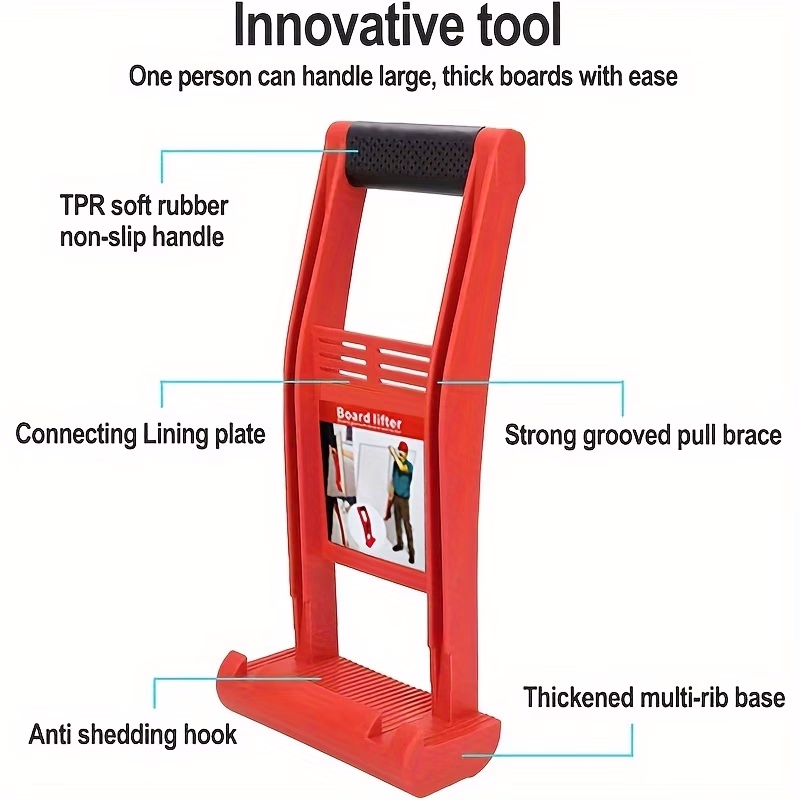 Giant Panel Carrier Handling Wooden Board – 80kg Load Capacity with Non-Slip TPR Handle