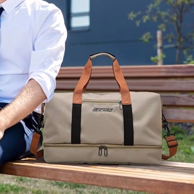 Large Capacity Travel Duffel – Heavy-Duty Nylon Gym & Luggage Organizer