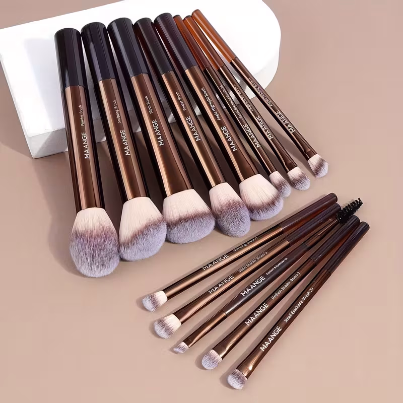 MAANGE 13pcs Makeup Brush Set – Complete High-Grade Makeup Tools for Flawless Application